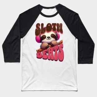 Chilled Sloth DJ – Music Lover Gift Shirt Baseball T-Shirt